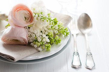 wedding elegant dining table setting