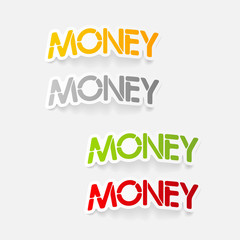 realistic design element: money