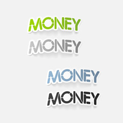 realistic design element: money