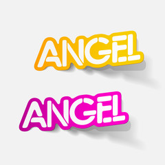 realistic design element: angel