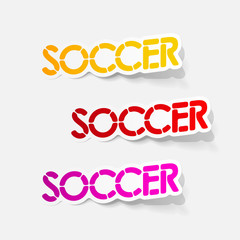 realistic design element: soccer