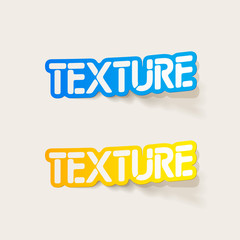 realistic design element: texture