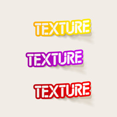 realistic design element: texture