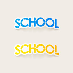 realistic design element: school