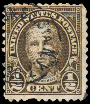UNITED STATES OF AMERICA - CIRCA 1925: A stamp printed in USA sh