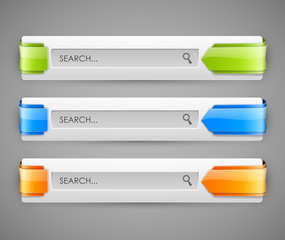 Vector search bars set