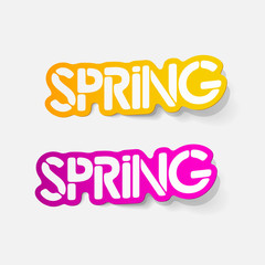 realistic design element: spring