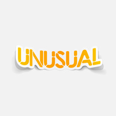realistic design element: unusual