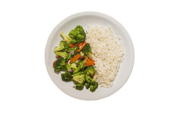 diet lunch with broccoli