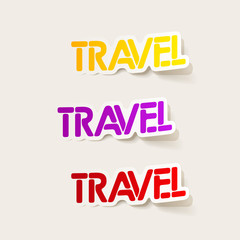 realistic design element: travel
