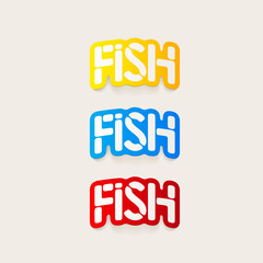 realistic design element: fish