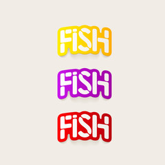 realistic design element: fish