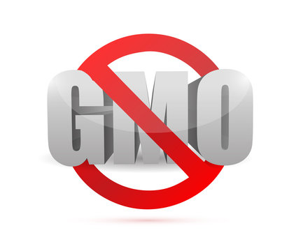 No Gmo Sign Illustration Design