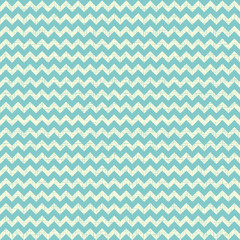 vector Seamless chevron pattern on linen turquoise canvas