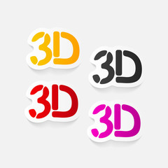 realistic design element: 3d