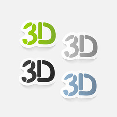 realistic design element: 3d