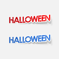 realistic design element: halloween