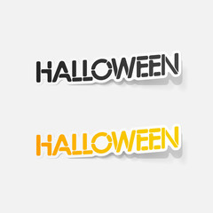 realistic design element: halloween