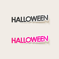 realistic design element: halloween