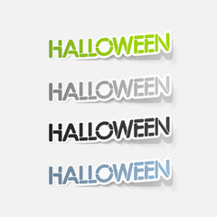 realistic design element: halloween