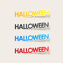 realistic design element: halloween