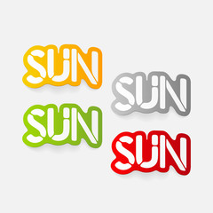 realistic design element: sun