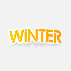 realistic design element: winter