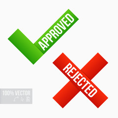 Approved and Rejected Marks