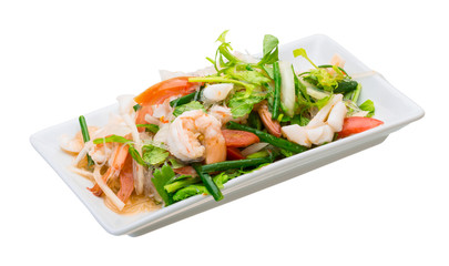 Glass noodle with seafood