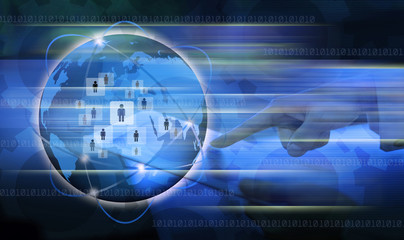 The social network.Internet concept