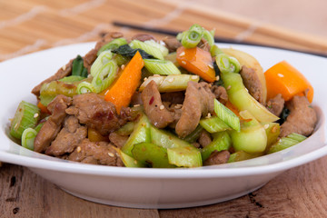 pork stir fry with vegetables