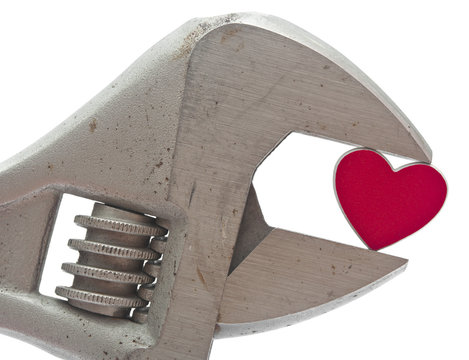 Crescent Wrench And Heart