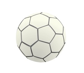 Fototapeta premium Soccer Ball in White Color