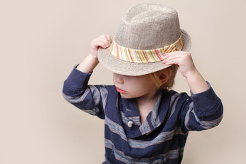 Chid in Fedora Hat: Fashion