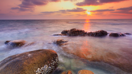 Sunset on Rock beach