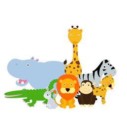 Group of animals set