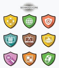 Seo,Website searching badges icons