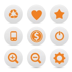 Website icons,orange version