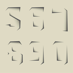 Rip paper Alphabet Set