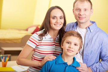 Obraz premium Family in casual