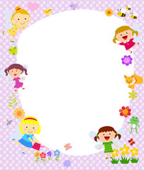 flower fairy and frame