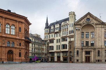 Fototapeta na wymiar Dome square, Riga