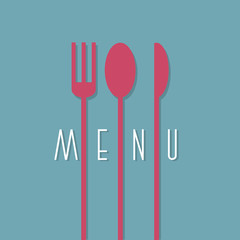 Stylish restaurant menu design in minimal style - variation 1