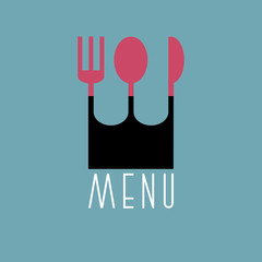 Fototapeta premium Stylish restaurant menu design in minimal style - variation 4