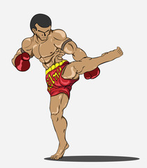 Muay thai. Martial art