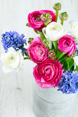 spring bouquet isolated on white