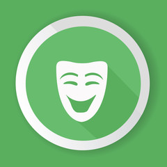 Smile mask symbol,vector