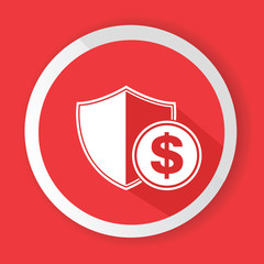 Protect money symbol,vector