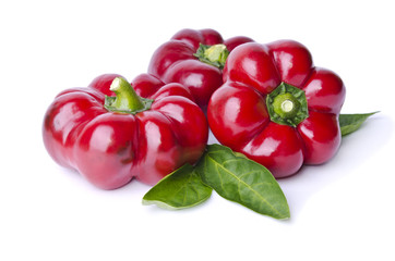red pepper isolated on white background