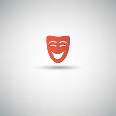 Smile mask symbol,vector